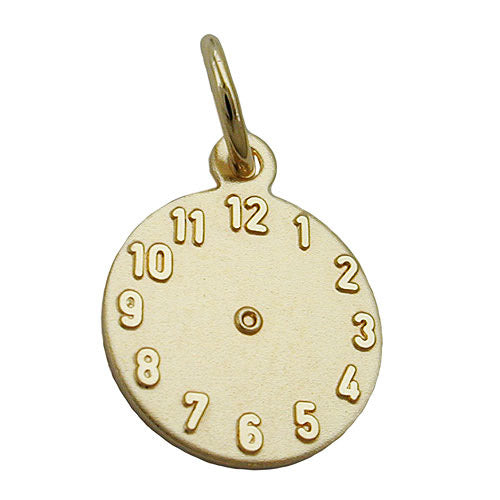 Anhänger Taufanhänger Uhr Gold 375