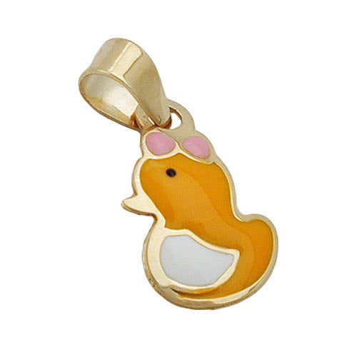 Anhänger kleine Ente Gold 375