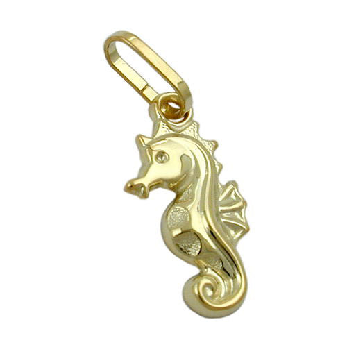 Anhänger Seepferdchen Gold 375