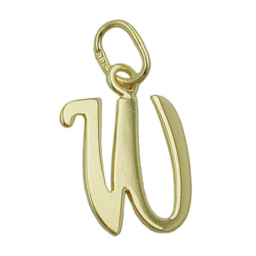 Anhänger Buchstabe W Gold 333