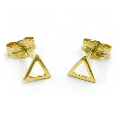 Ohrstecker Dreieck offen Gold 333