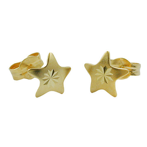 Ohrstecker Stern diamantiert Gold 333