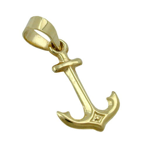 Anhänger Anker Gold 375
