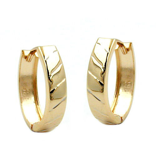 Creolen Klappscharnier oval Gold 585