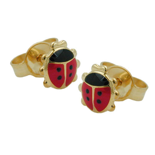 Ohrstecker Marienkäfer Gold 375