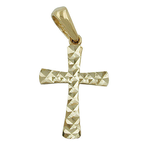 Anhänger Kreuz diamantiert Gold 375