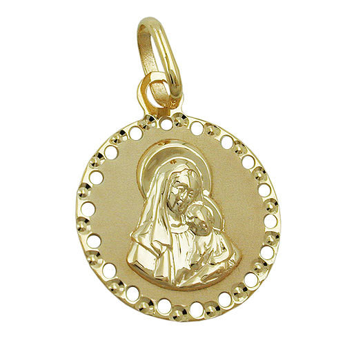 Anhänger Maria mit Jesuskind Gold 375