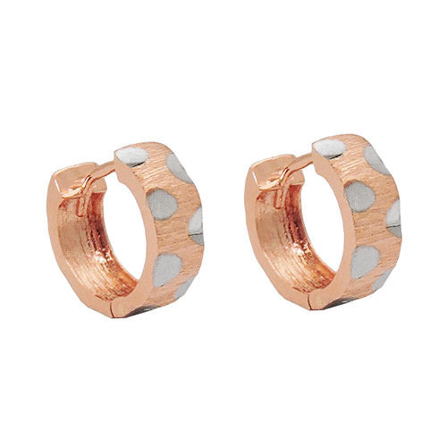 Creolen bicolor 9Kt Rotgold
