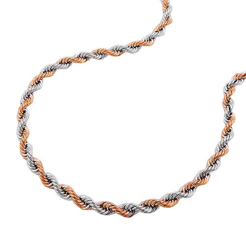 Kette Kordelkette bicolor Gold 585