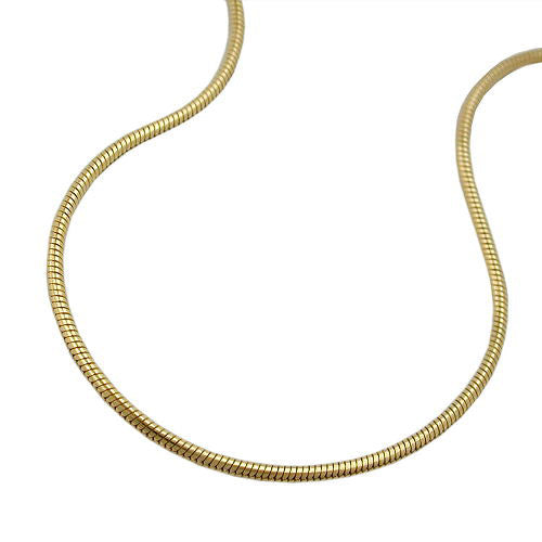 Kette 45cm Schlange 1mm Gold 375