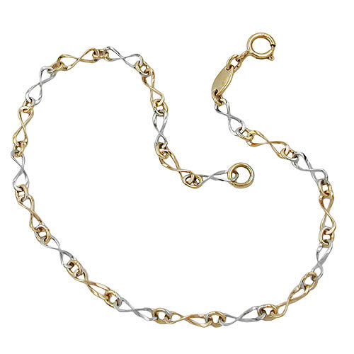 Armband Fantasie bicolor Gold 375