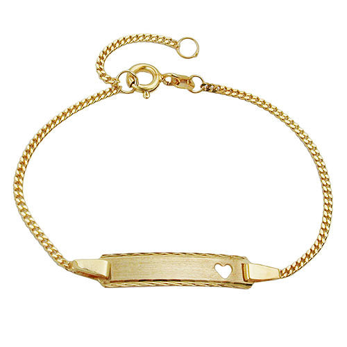 Armband Schildband diamantiert Gold 375