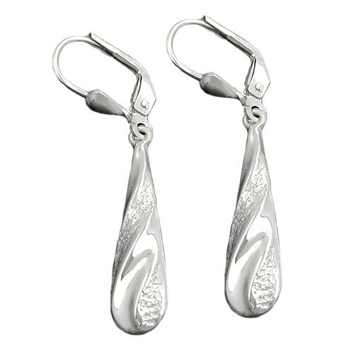 Ohrringe Brisur Behang glänzend Silber 925