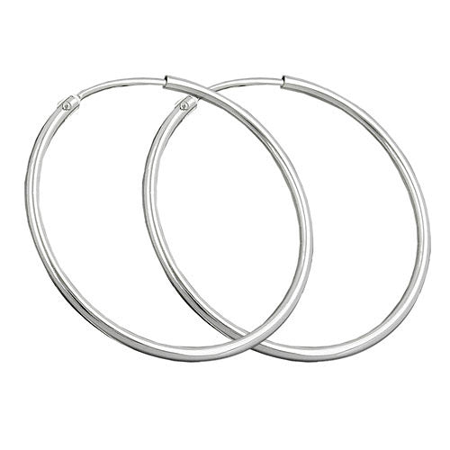 Creolen 32mm glänzend Silber 925