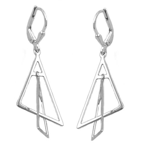 Ohrringe Brisur Dreiecke Silber 925
