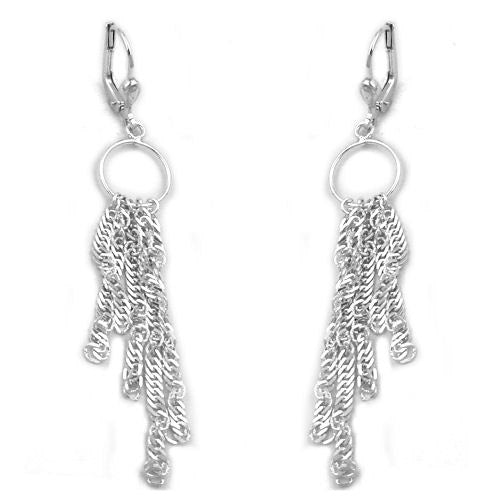 Ohrringe Brisur 5x Singapourkette Silber 925