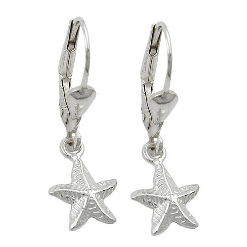 Ohrringe Brisur mit Seestern Silber 925