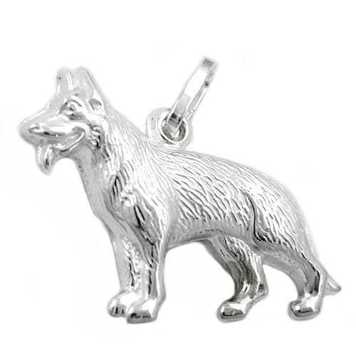 Anhänger Schäferhund Silber 925