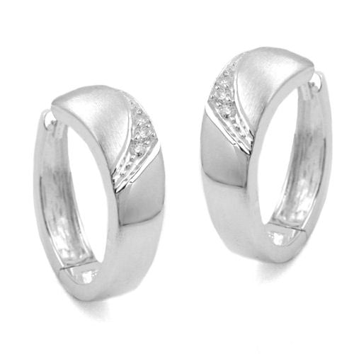 Creolen mit Zirkonia Silber 925