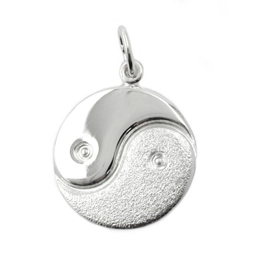 Anhänger Yin-Yang matt-glänzend Silber 925