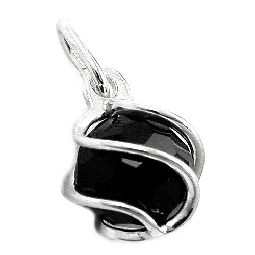 Anhänger Zirkonia schwarz Silber 925