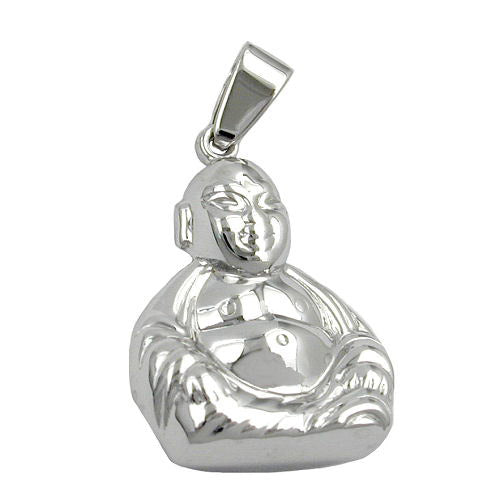 Anhänger Buddha rhodiniert Silber 925
