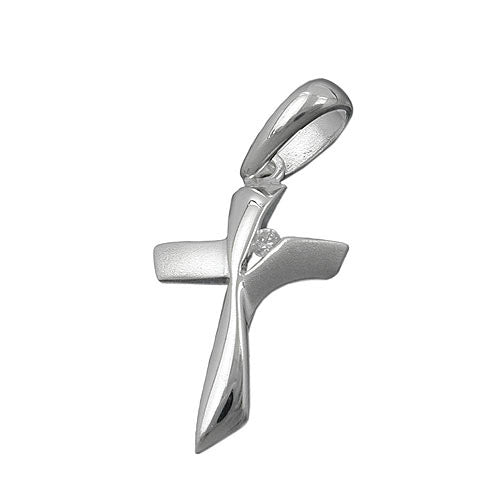 Anhänger Kreuz mit Zirkonia Silber 925