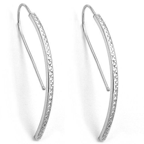 Ohrringe Ohrhaken diamantiert Silber 925