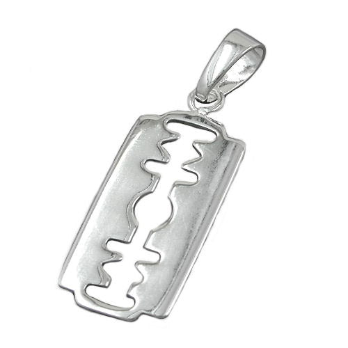 Anhänger Rasierklinge Silber 925
