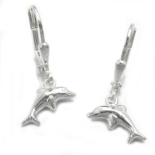 Ohrringe Brisur Delfin rechts-links Silber 925