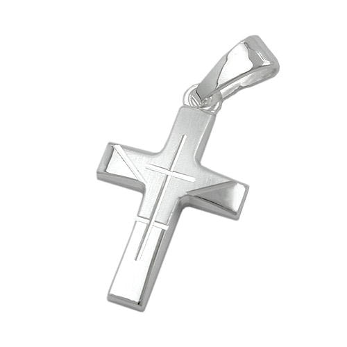 Anhänger Kreuz diamantiert Silber 925