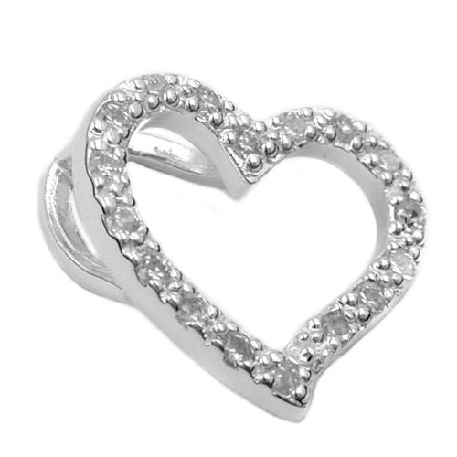 Anhänger Zirkonia-Herz Silber 925