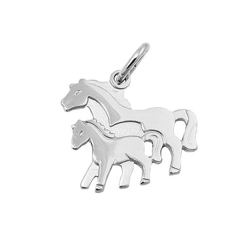 Anhänger Pferdepaar Silber 925