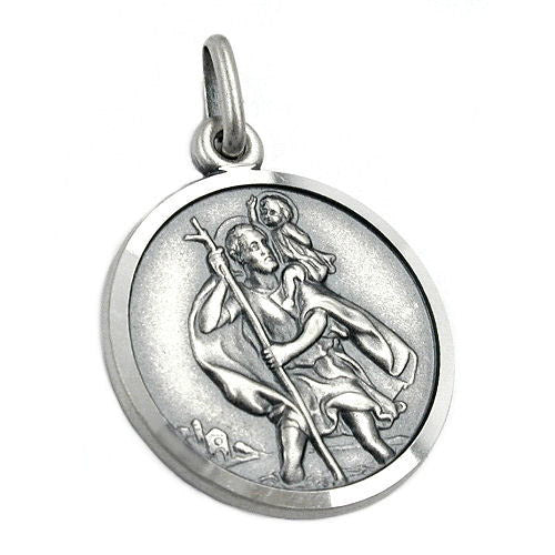 Anhänger Christophorus-antik Silber 925