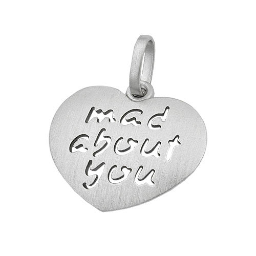 Anhänger Herz -mad about you- Silber 925