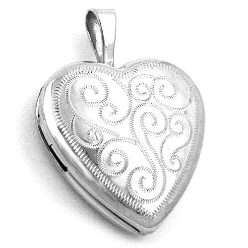 Anhänger Herz Medaillon Silber 925