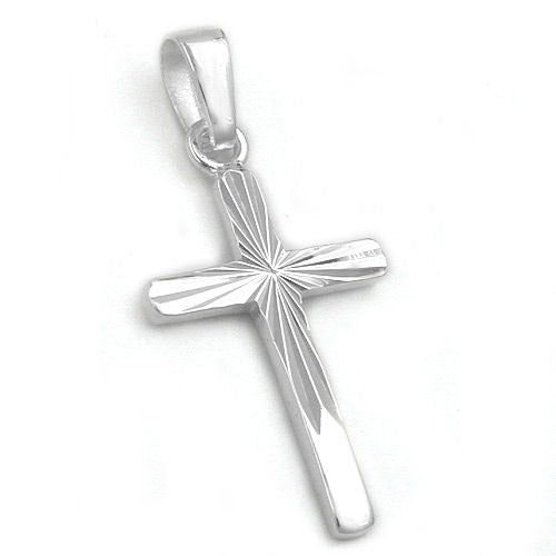 Anhänger Kreuz diamantiert Silber 925