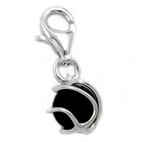 Charm Onyx 6mm Silber 925