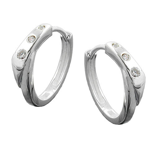 Creolen Zirkonia Silber 925