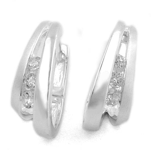 Creolen Zirkonia Silber 925