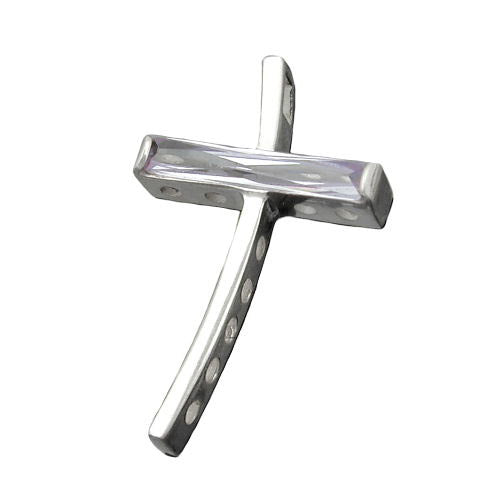 Anhänger Kreuz hell-amethyst 925