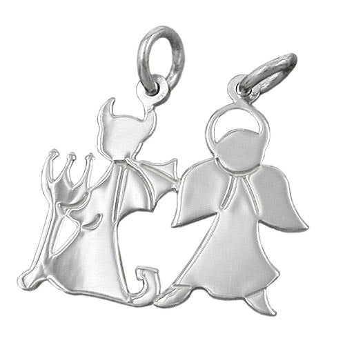Anhänger Engel und Teufel Silber 925