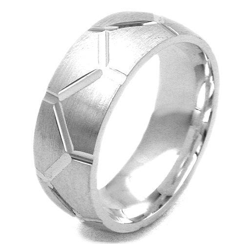 Ring matt-glänzend Wabenmuster 925