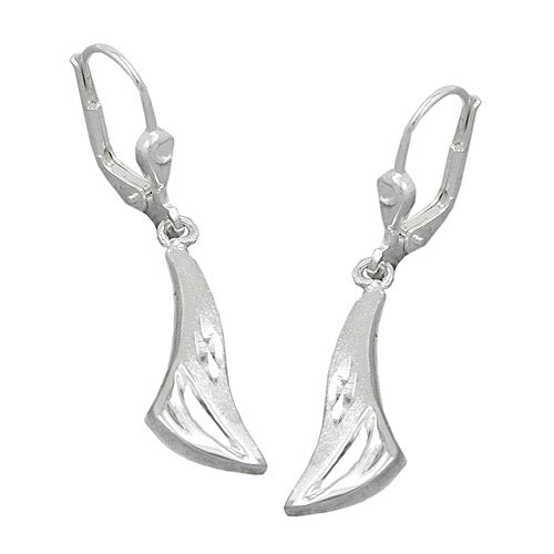 Ohrringe Brisur matt-glänzend Silber 925