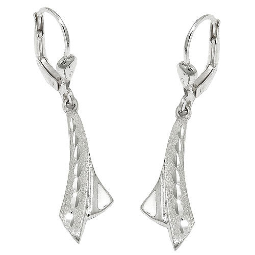 Ohrringe Brisur matt-glänzend Silber 925