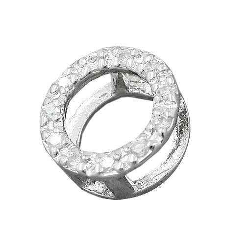 Anhänger Kreis mit Zirkonia 925