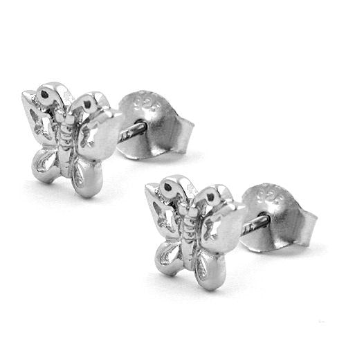 Ohrstecker Schmetterling Silber 925