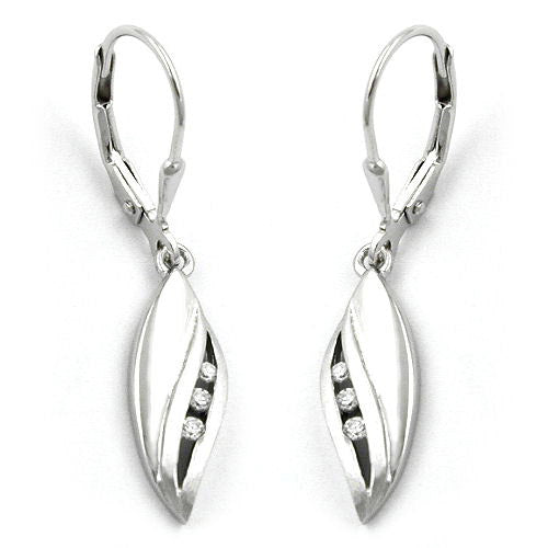 Ohrringe Brisur mit Zirkonia Silber 925