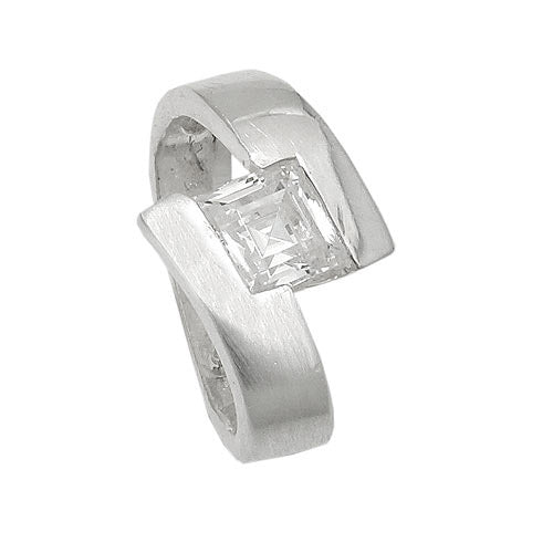 Anhänger Ring oval Zirkonia 925