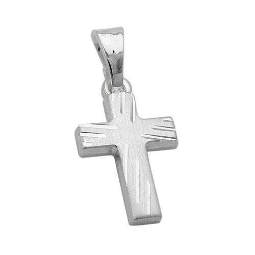 Anhänger Kreuz diamantiert Silber